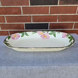 Vtg Franciscan Desert Rose Long And Narrow Baker Casserole Serving Dish 15 1/2"